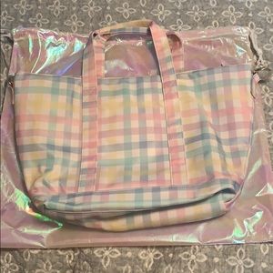 Stoney Clover Lane Rainbow Gingham Mini Tote